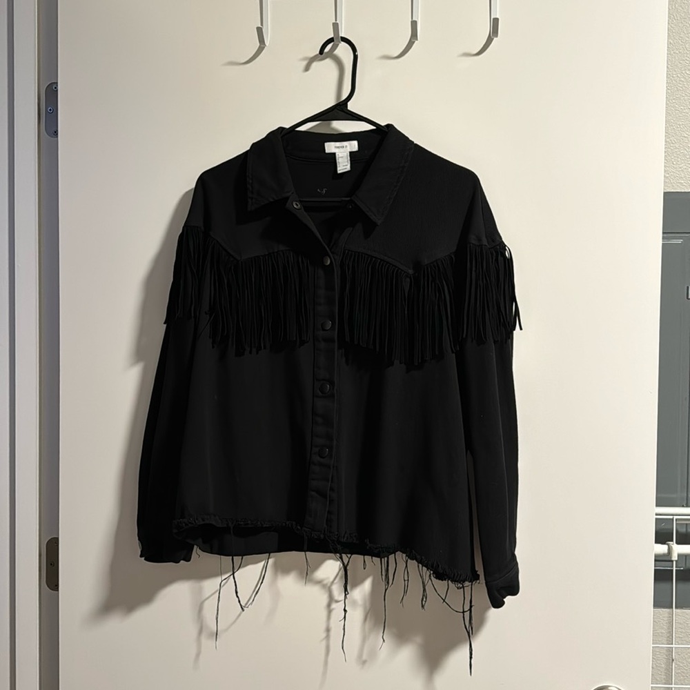 Forever 21 fringe shirt.